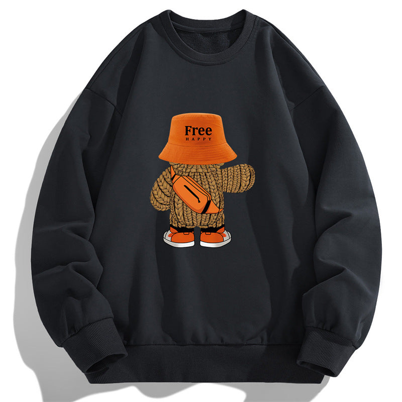 Men's Sweater Bottoming Shirt Round Neck Set Mature