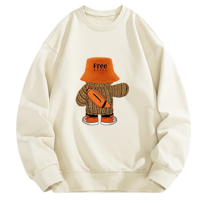 Men's Sweater Bottoming Shirt Round Neck Set Mature